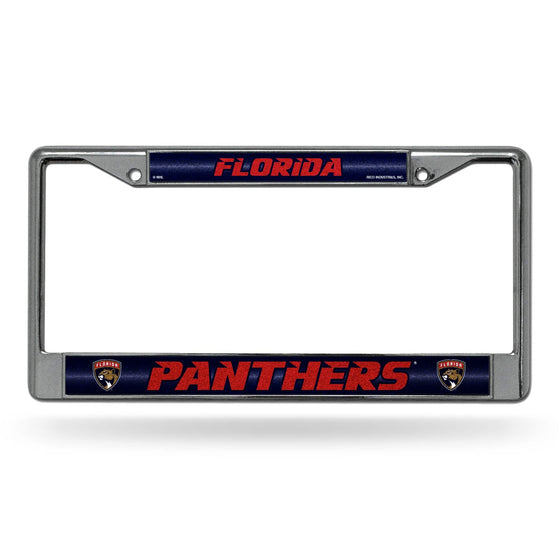 FLORIDA PANTHERS BLING CHROME FRAME (Rico) - 757 Sports Collectibles