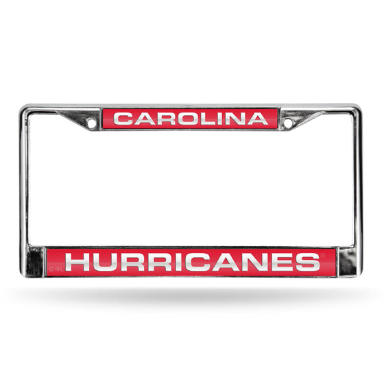 CAROLINA HURRICANES RED LASER CHROME FRAME (Rico) - 757 Sports Collectibles