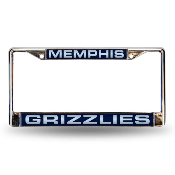 MEMPHIS GRIZZLIES BLUE LASER CHROME FRAME (Rico) - 757 Sports Collectibles