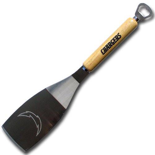NFL San Diego Chargers 2 in 1 Monster Grilling BBQ Spatula, Bottle Opener - 757 Sports Collectibles