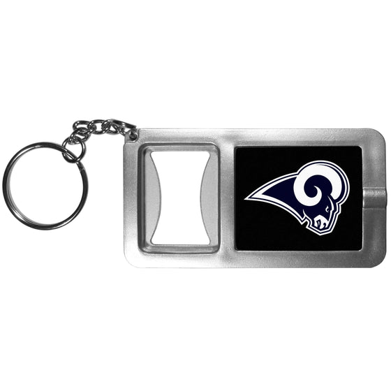 Los Angeles Rams Flashlight Key Chain with Bottle Opener (SSKG) - 757 Sports Collectibles