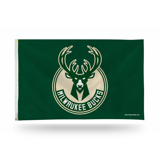 MILWAUKEE BUCKS BANNER FLAG (Rico) - 757 Sports Collectibles