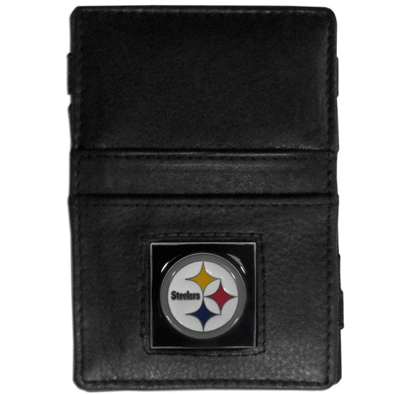 Pittsburgh Steelers Leather Jacob's Ladder Wallet (SSKG) - 757 Sports Collectibles