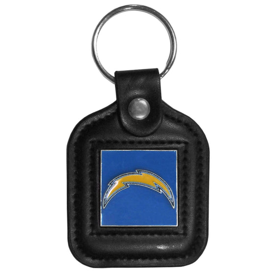 Los Angeles Chargers Square Leatherette Key Chain (SSKG) - 757 Sports Collectibles