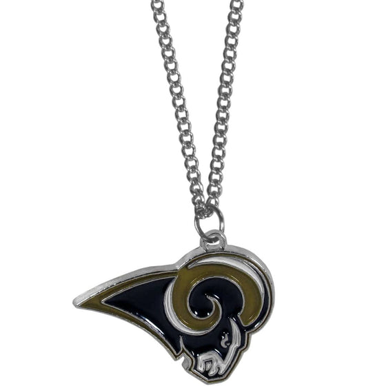 St. Louis Rams Chain Necklace with Small Charm (SSKG) - 757 Sports Collectibles
