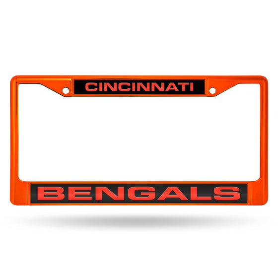 Cincinnati BENGALS  LASER  CHROME FRAME (Rico) - 757 Sports Collectibles