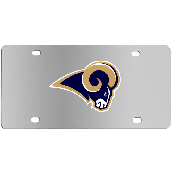 Los Angeles Rams Steel License Plate Wall Plaque (SSKG) - 757 Sports Collectibles