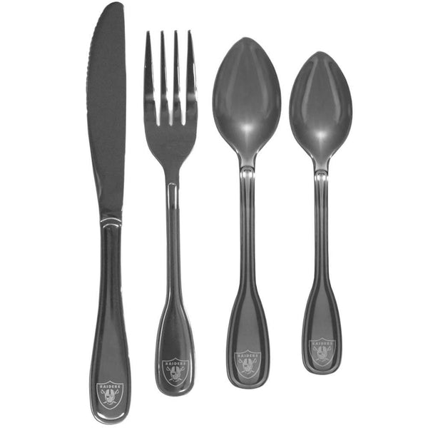 Fork & Spoon Set - Oakland Raiders