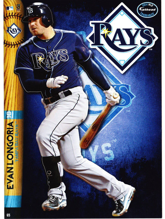 MLB Tampa Bay Rays Evan Longoria Fathead Tradeable Decal Sticker 5x7 - 757 Sports Collectibles