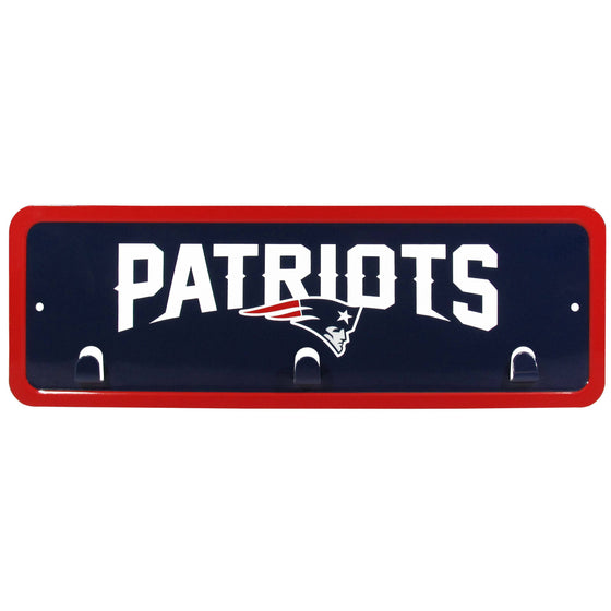 New England Patriots Wall Mounted Key Rack (SSKG) - 757 Sports Collectibles