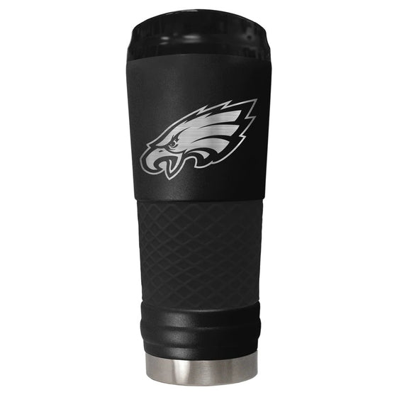 Philadelphia Eagles "The Draft" 24oz. Stainless Steel Travel Tumbler - Stealth - 757 Sports Collectibles