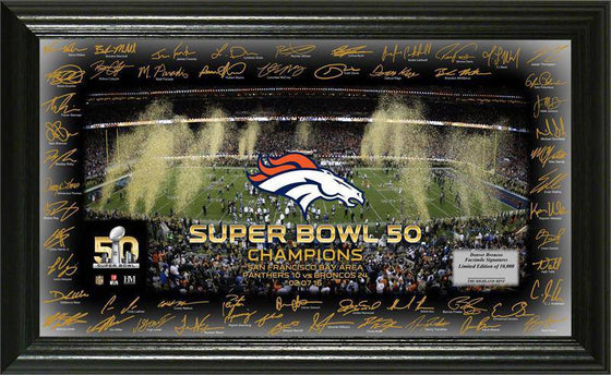 Denver Broncos Super Bowl 50 Champions "Celebration" Signature Grid (HM) - 757 Sports Collectibles