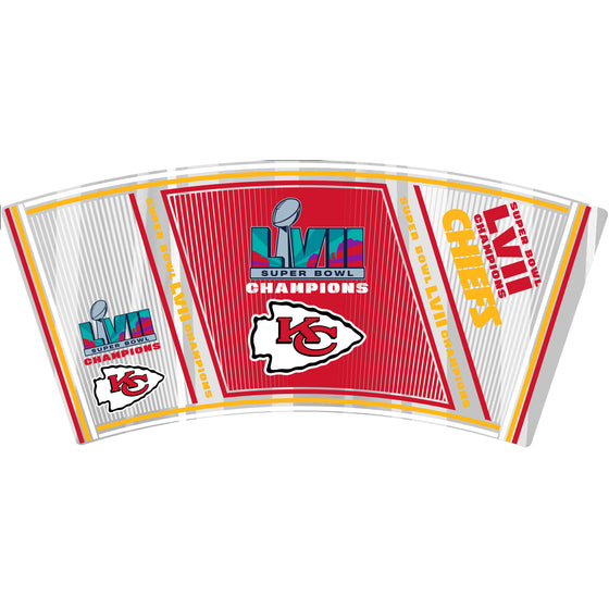 NFL Super Bowl Champ 16oz Pint Glass Set with Color Graphics - Kansas City Chiefs - 757 Sports Collectibles