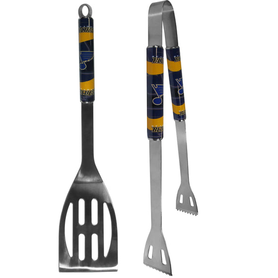 St. Louis Blues�� 2 pc Steel BBQ Tool Set (SSKG) - 757 Sports Collectibles