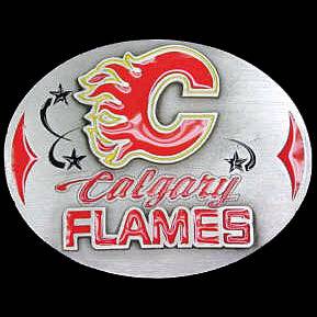 Calgary Flames�� Team Belt Buckle (SSKG) - 757 Sports Collectibles