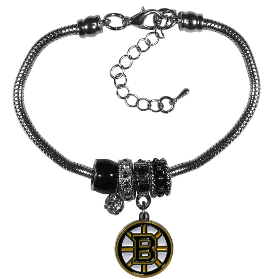 Boston Bruins�� Euro Bead Bracelet (SSKG) - 757 Sports Collectibles