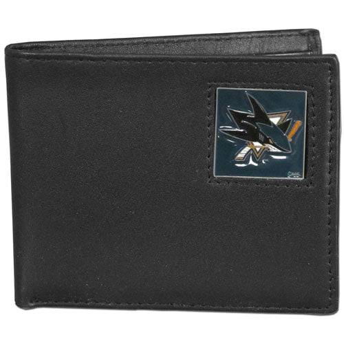 San Jose Sharks�� Leather Bi-fold Wallet (SSKG) - 757 Sports Collectibles