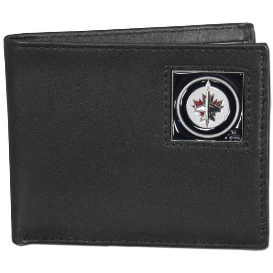 Winnipeg Jets��� Leather Bi-fold Wallet Packaged in Gift Box (SSKG) - 757 Sports Collectibles