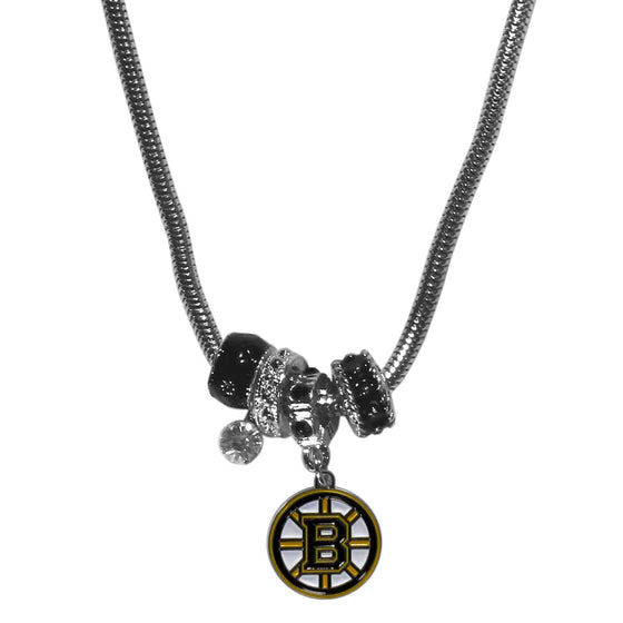 Boston Bruins�� Euro Bead Necklace (SSKG) - 757 Sports Collectibles