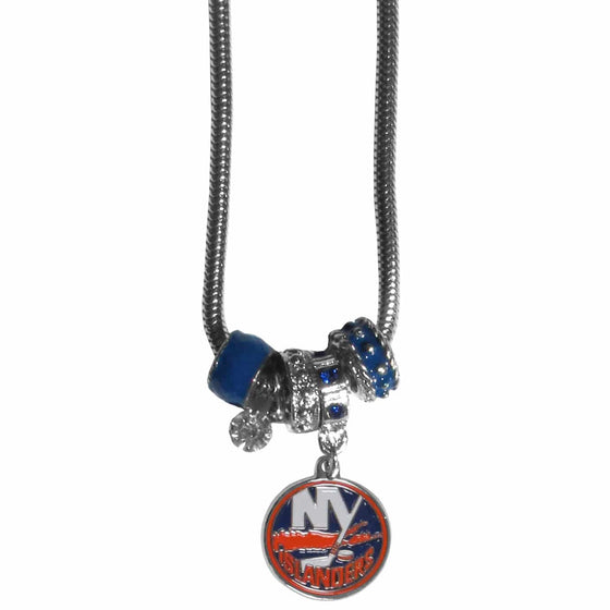 New York Islanders�� Euro Bead Necklace (SSKG) - 757 Sports Collectibles