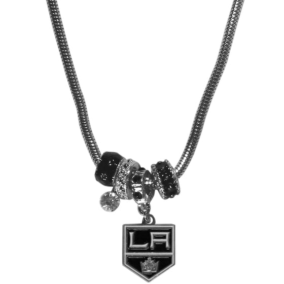 Los Angeles Kings�� Euro Bead Necklace (SSKG) - 757 Sports Collectibles