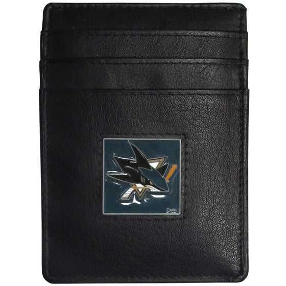 San Jose Sharks�� Leather Money Clip/Cardholder Packaged in Gift Box (SSKG) - 757 Sports Collectibles