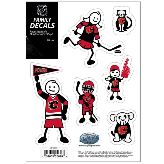 Calgary Flames�� Family Decal Set Small (SSKG) - 757 Sports Collectibles