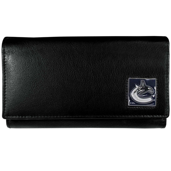 Vancouver Canucks�� Leather Women's Wallet (SSKG) - 757 Sports Collectibles
