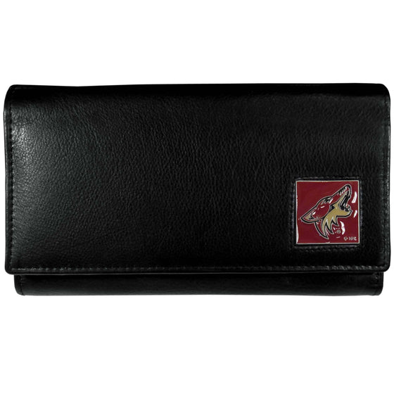 Arizona Coyotes�� Leather Women's Wallet (SSKG) - 757 Sports Collectibles