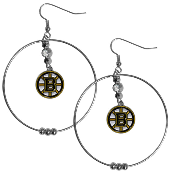 Boston Bruins�� 2 Inch Hoop Earrings (SSKG) - 757 Sports Collectibles