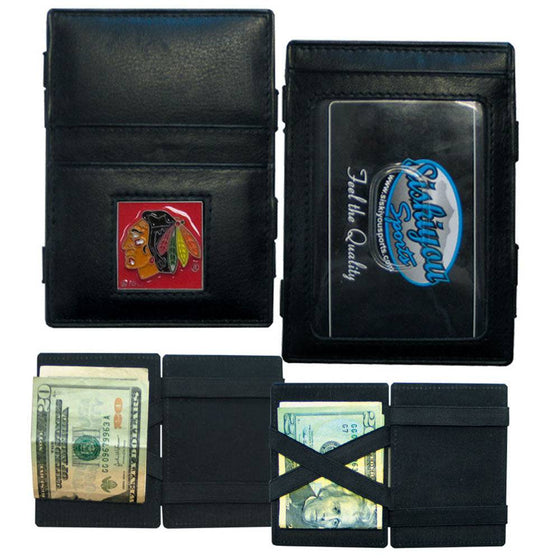 Chicago Blackhawks�� Leather Jacob's Ladder Wallet (SSKG) - 757 Sports Collectibles