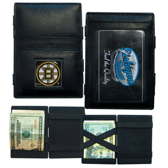 Boston Bruins�� Leather Jacob's Ladder Wallet (SSKG) - 757 Sports Collectibles