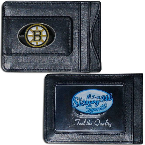 Boston Bruins�� Leather Cash & Cardholder (SSKG) - 757 Sports Collectibles
