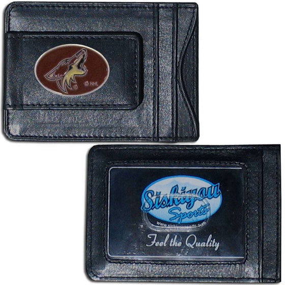 Arizona Coyotes�� Leather Cash & Cardholder (SSKG) - 757 Sports Collectibles