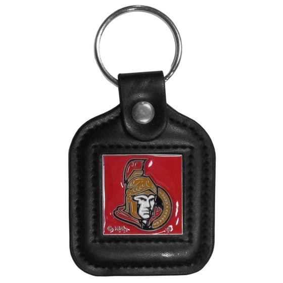 Ottawa Senators�� Square Leatherette Key Chain (SSKG) - 757 Sports Collectibles
