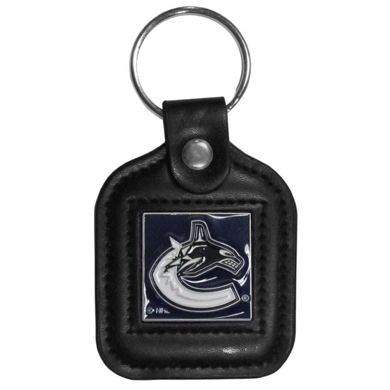 Vancouver Canucks�� Square Leatherette Key Chain (SSKG) - 757 Sports Collectibles