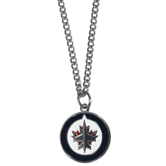 Winnipeg Jets��� Chain Necklace with Small Charm (SSKG) - 757 Sports Collectibles