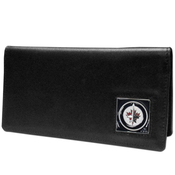Winnipeg Jets��� Leather Checkbook Cover (SSKG) - 757 Sports Collectibles