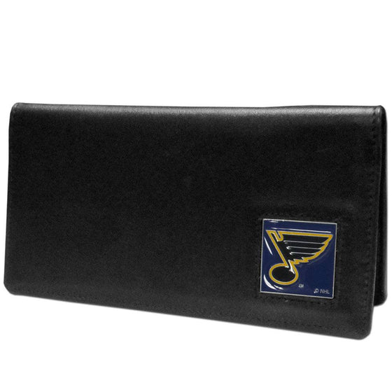 St. Louis Blues�� Leather Checkbook Cover (SSKG) - 757 Sports Collectibles