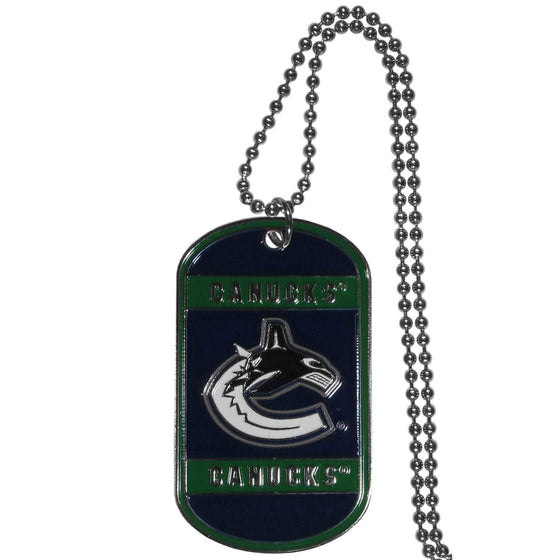 Vancouver Canucks�� Tag Necklace (SSKG) - 757 Sports Collectibles