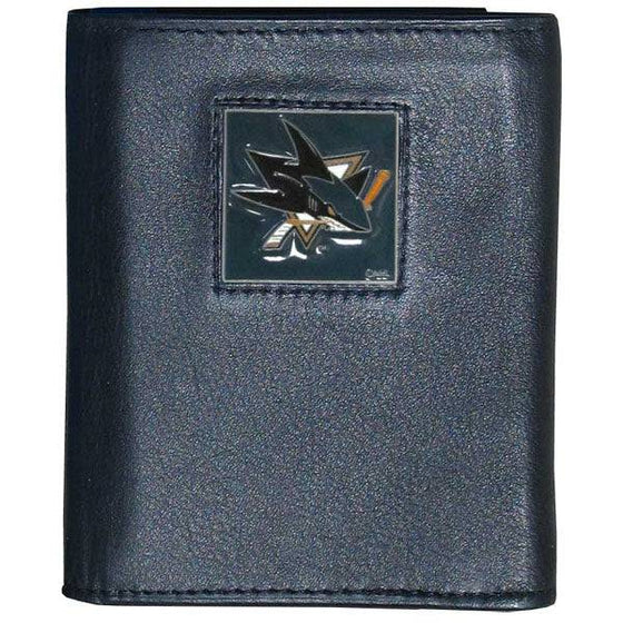 San Jose Sharks�� Leather Tri-fold Wallet (SSKG) - 757 Sports Collectibles