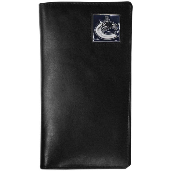 Vancouver Canucks�� Leather Tall Wallet (SSKG) - 757 Sports Collectibles