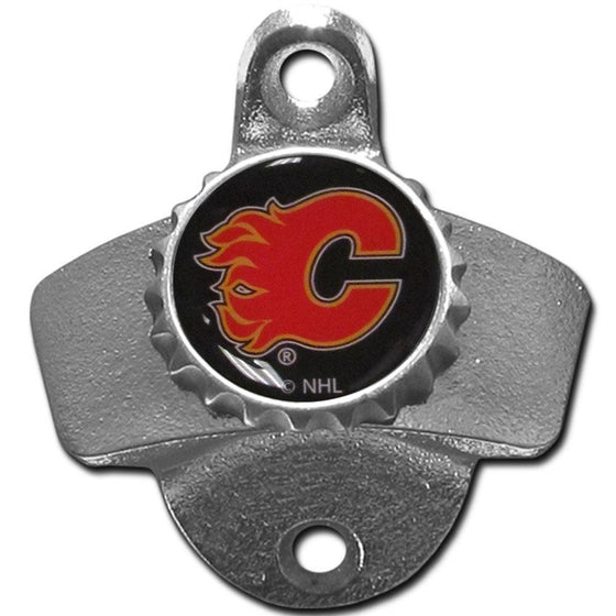 Calgary Flames�� Wall Mounted Bottle Opener (SSKG) - 757 Sports Collectibles