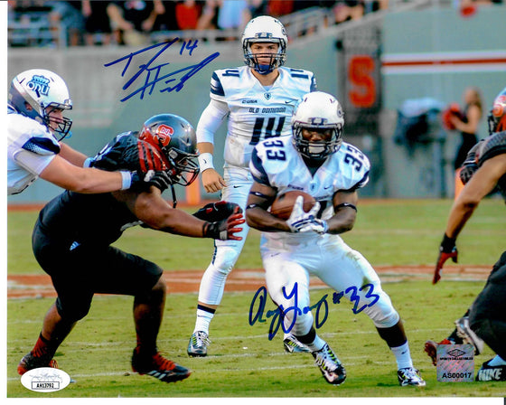 Old Dominion Monarchs Taylor Heinicke & Ray Lawry Signed Autograph 8x10 Photo  - JSA COA - 757 Sports Collectibles