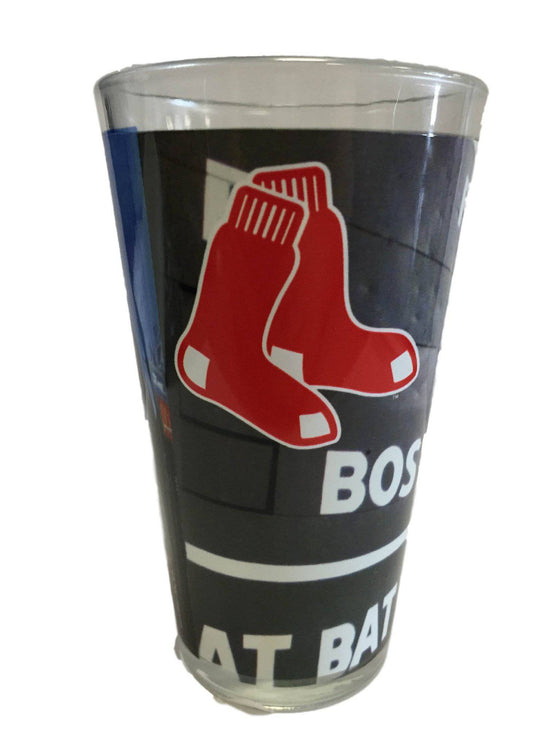 MLB Boston Red Sox 16 oz Fenway Park Stadium Wrap Glass Pint - 757 Sports Collectibles