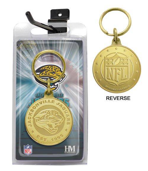 Jacksonville Jaguars Bronze Bullion Keychain (HM) - 757 Sports Collectibles