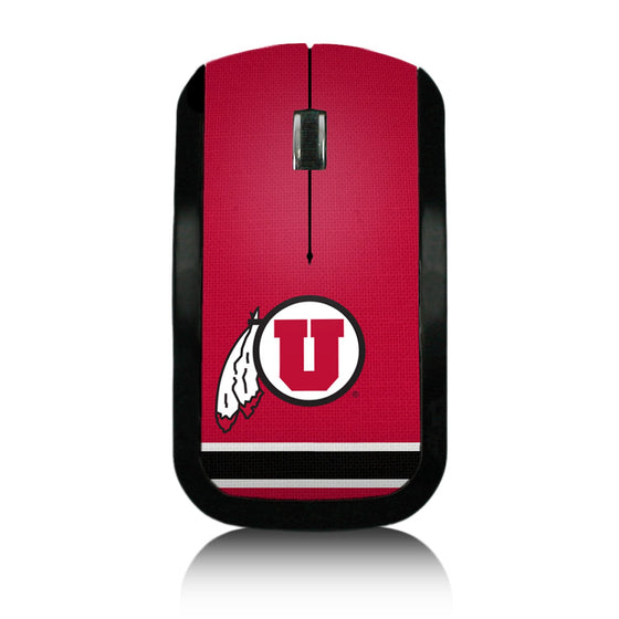 Utah Utes Stripe Wireless Mouse-0