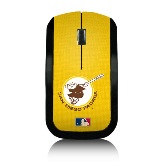 San Diego Padres 1969-1984 - Cooperstown Collection Solid Wireless USB Mouse - 757 Sports Collectibles