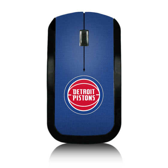 Detroit Pistons Solid Wireless Mouse-0
