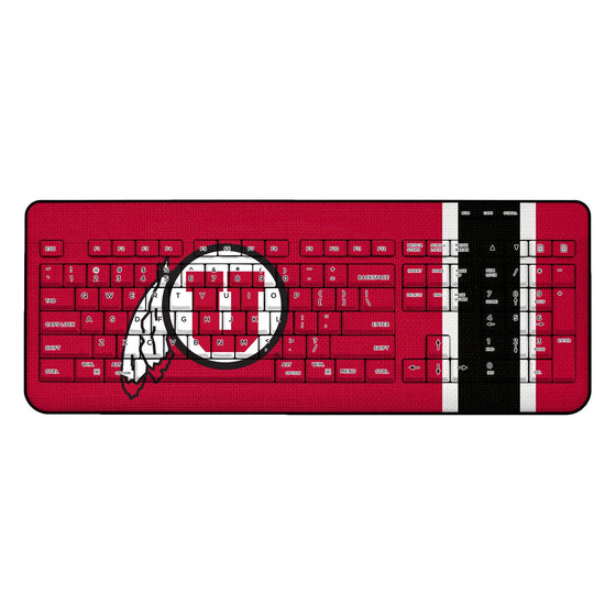 Utah Utes Stripe Wireless USB Keyboard-0